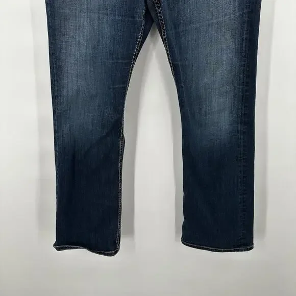 Buckle BKE Jeans Womens 32 Blue Bootcut Wendi Midrise Thick Stitch Casual - Picture 3 of 13